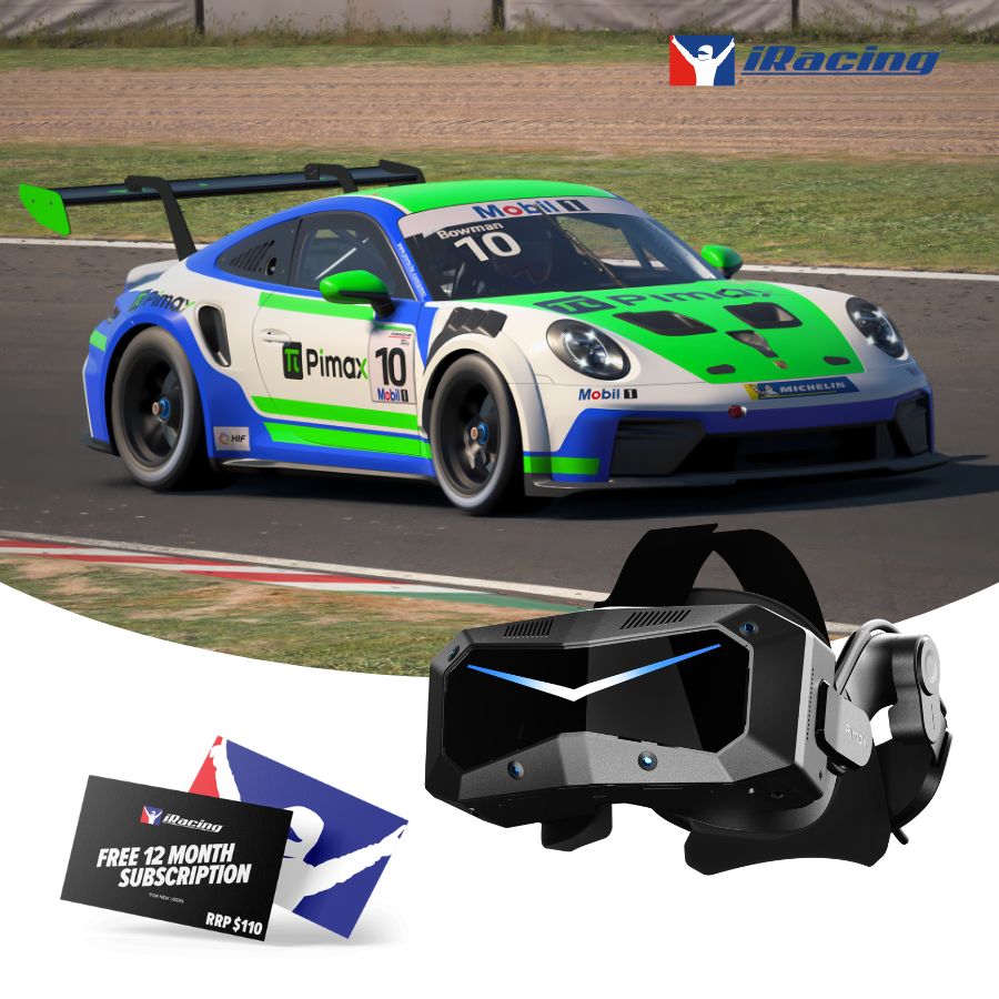 Pimax headset X 12 Month iRacing New Membership Bundle