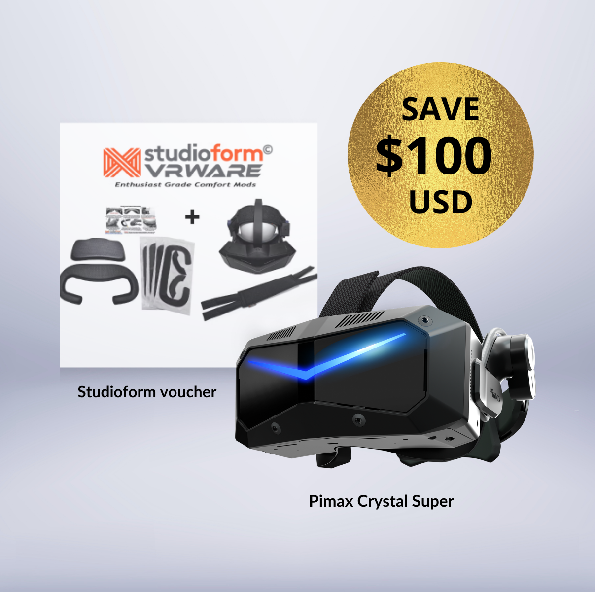 حزمة Pimax لسماعة الواقع الافتراضي × Studioform للراحة