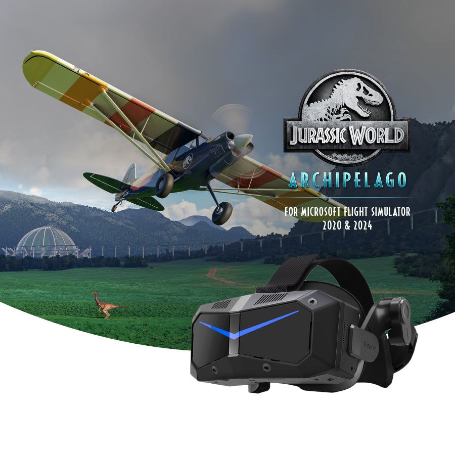 Pimax x Orbx: حزمة Jurassic World: Archipelago