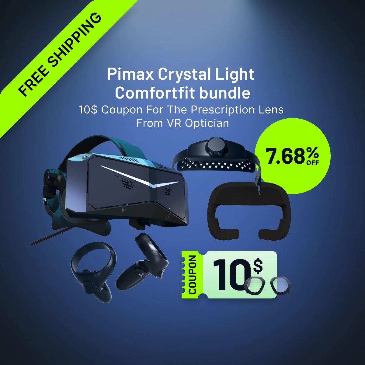 Pimax Crystal Light Comfortfit-Paket