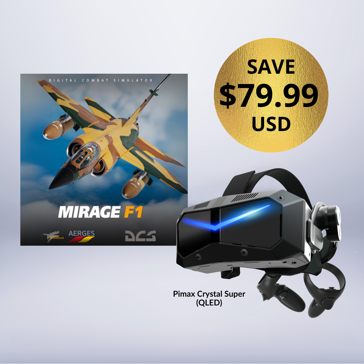 Pimax Crystal Super+ Free Mirage F1 Addons Bundle