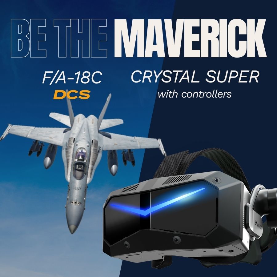 Pimax Crystal Super DCS Sonderversion: Crystal Super QLED + F/A-18C (DCS-Modul) 